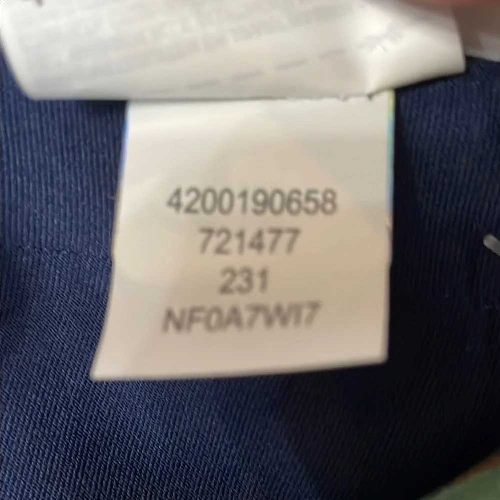 The North Face Unisex Blue & Green Face Shield Mask w/ Velcro & Snap, One Size